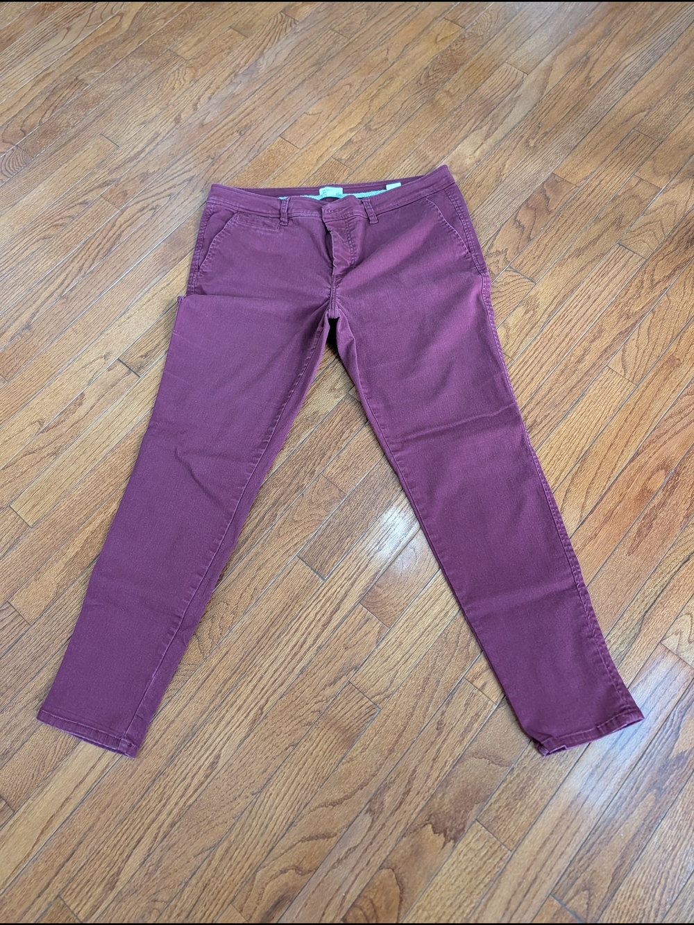Market & Spruce Ankle Pants in Berry